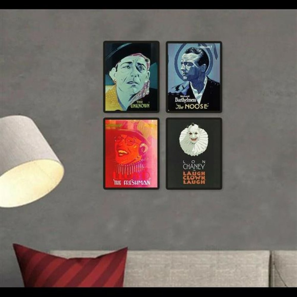 Vintage Batiste Madalena Movie Posters Film Cinema Wall Art Print Set of 4